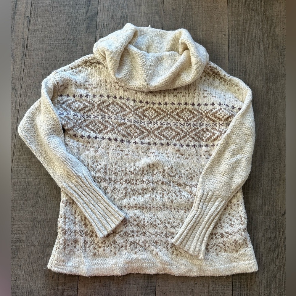 Eddie Bauer adjustable cowl neck sweater size M - Picture 5 of 5
